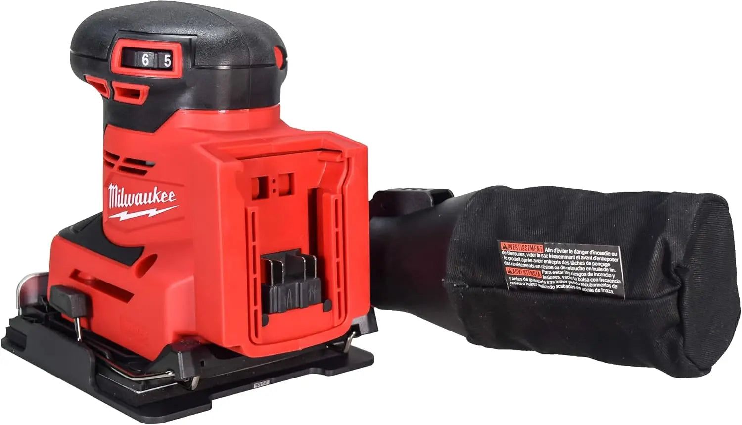 Open Box - Milwaukee Tool M18 18V Lithium-Ion Cordless Orbital 1/4 Sheet Sander with Attachments (Tool Only) Milwaukee ToolBullseye Deals