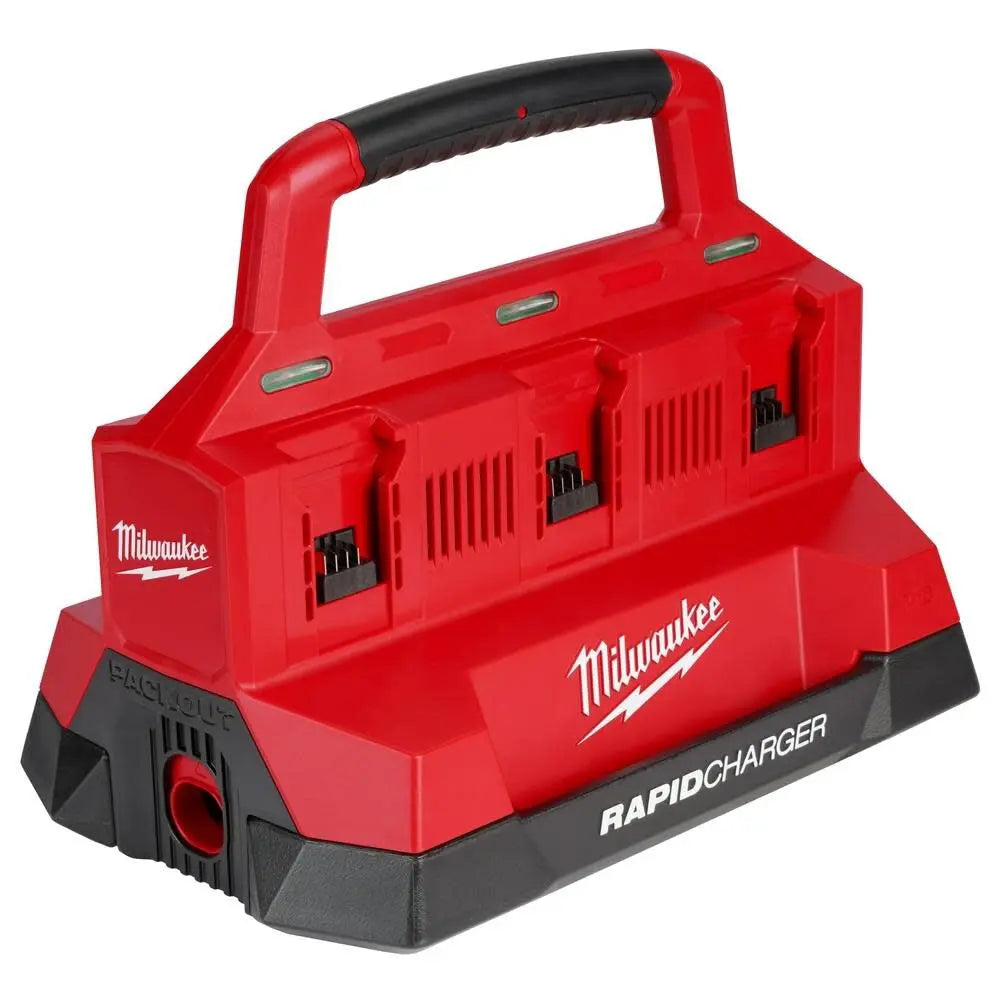 Open Box -  Milwaukee Tool M18 18V Lithium-Ion PACKOUT 6-Port Rapid Charger Milwaukee ToolBullseye Deals