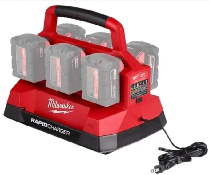 Open Box -  Milwaukee Tool M18 18V Lithium-Ion PACKOUT 6-Port Rapid Charger Milwaukee ToolBullseye Deals