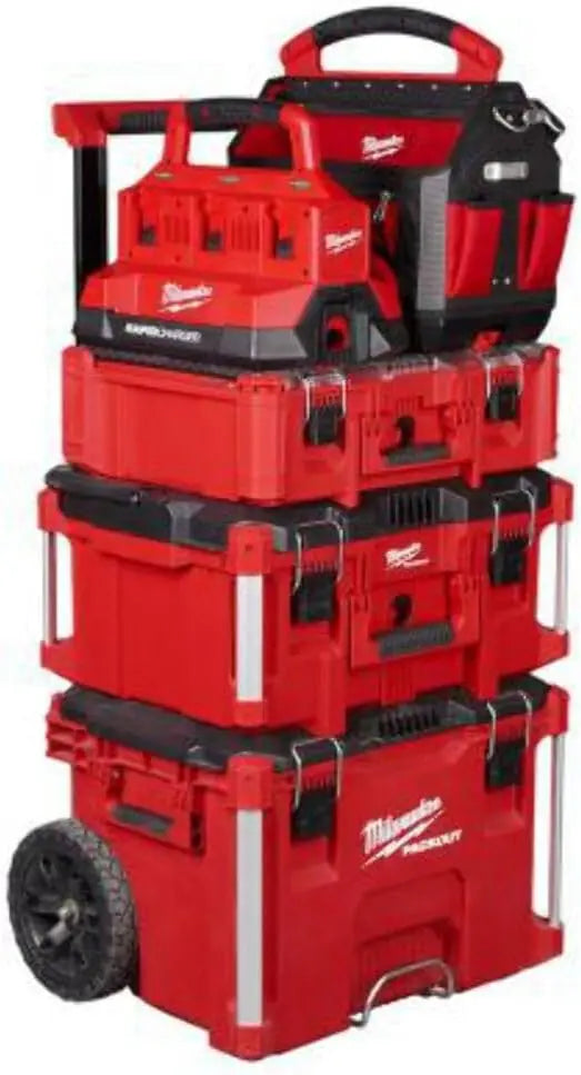 Open Box -  Milwaukee Tool M18 18V Lithium-Ion PACKOUT 6-Port Rapid Charger Milwaukee ToolBullseye Deals