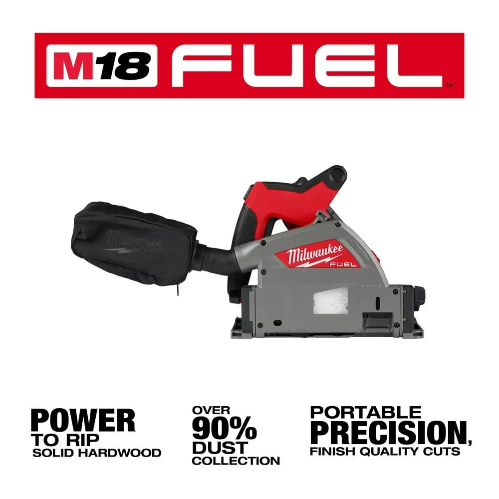 Open Box -  Milwaukee Tool M18 FUEL 18-Volt Lithium-Ion Brushless Cordless 6-1/2 in. Plunge Track Saw Kit w/ (1) 6.0 Ah Battery Milwaukee ToolBullseye Deals