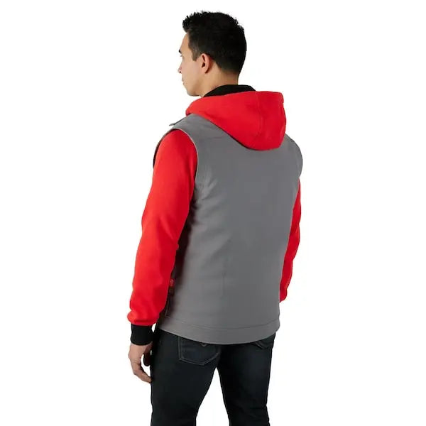 Open Box -  Milwaukee Tool Men's 2X-Large M12 12V Lithium-Ion Cordless TOUGHSHELL Gray Heated Vest (Vest Only) Milwaukee ToolBullseye Deals