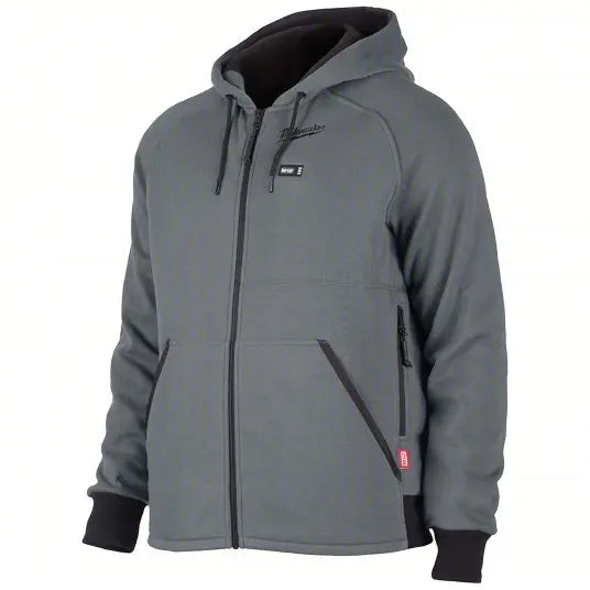 Open Box -  Milwaukee Tool Men's Large M12 12-Volt Lithium-Ion Cordless Gray Heated Jacket Hoodie Kit w/ (1) 3.0 Ah Battery Milwaukee ToolBullseye Deals