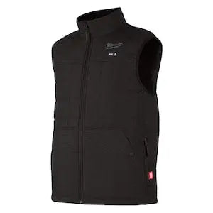 Open Box -  Milwaukee Tool Men's X-Large M12 12V Li-Ion Cordless AXIS Black Heated Quilted Vest (Vest Only) - Secondipity