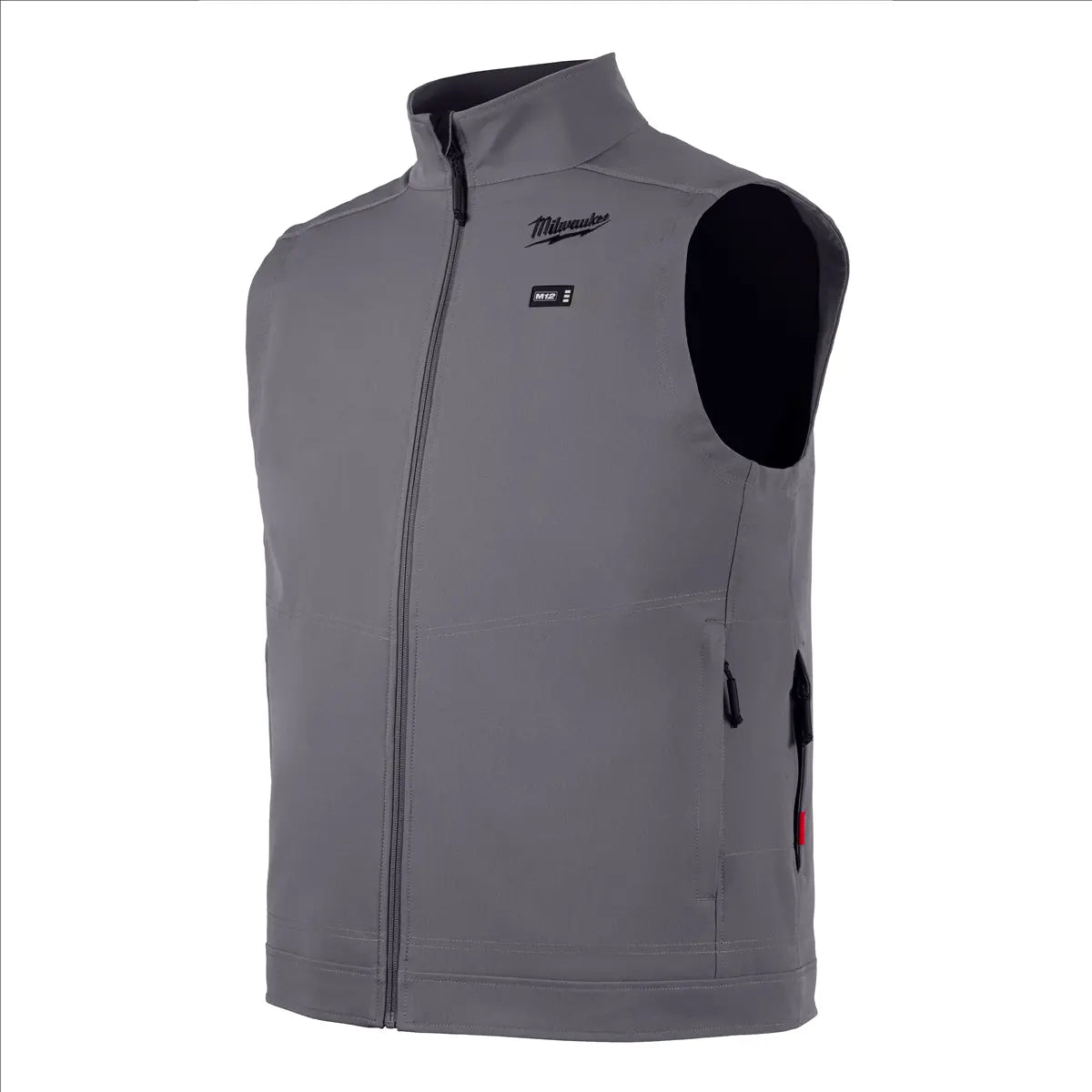 Open Box -  Milwaukee Tool Men's X-Large M12 12V Lithium-Ion Cordless TOUGHSHELL Gray Heated Vest (Vest Only) - Secondipity