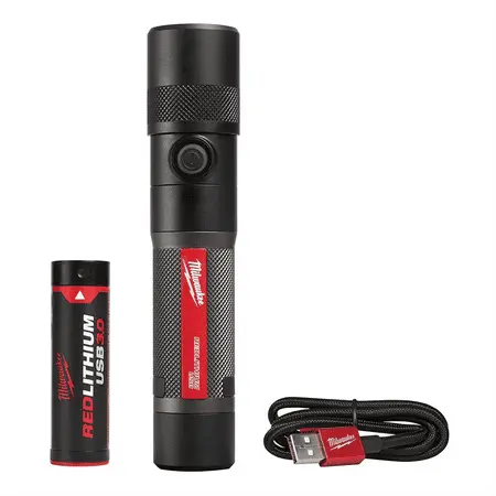 Open Box -  Milwaukee Tool REDLITHIUM USB 1100L Twist Focus Flashlight MilwaukeeBullseye Deals