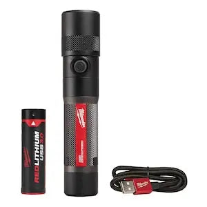 Open Box -  Milwaukee Tool REDLITHIUM USB 1100L Twist Focus Flashlight MilwaukeeBullseye Deals