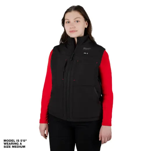 Open Box -  Milwaukee Tool Women's Large M12 12-Volt Lithium-Ion Cordless AXIS Black Heated Quilted Vest (Vest Only) - Secondipity