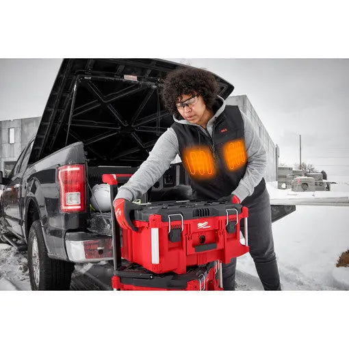 Open Box -  Milwaukee Tool Women's Medium M12 12V Li-Ion Cordless AXIS Black Heated Quilted Vest (Vest Only) - Secondipity