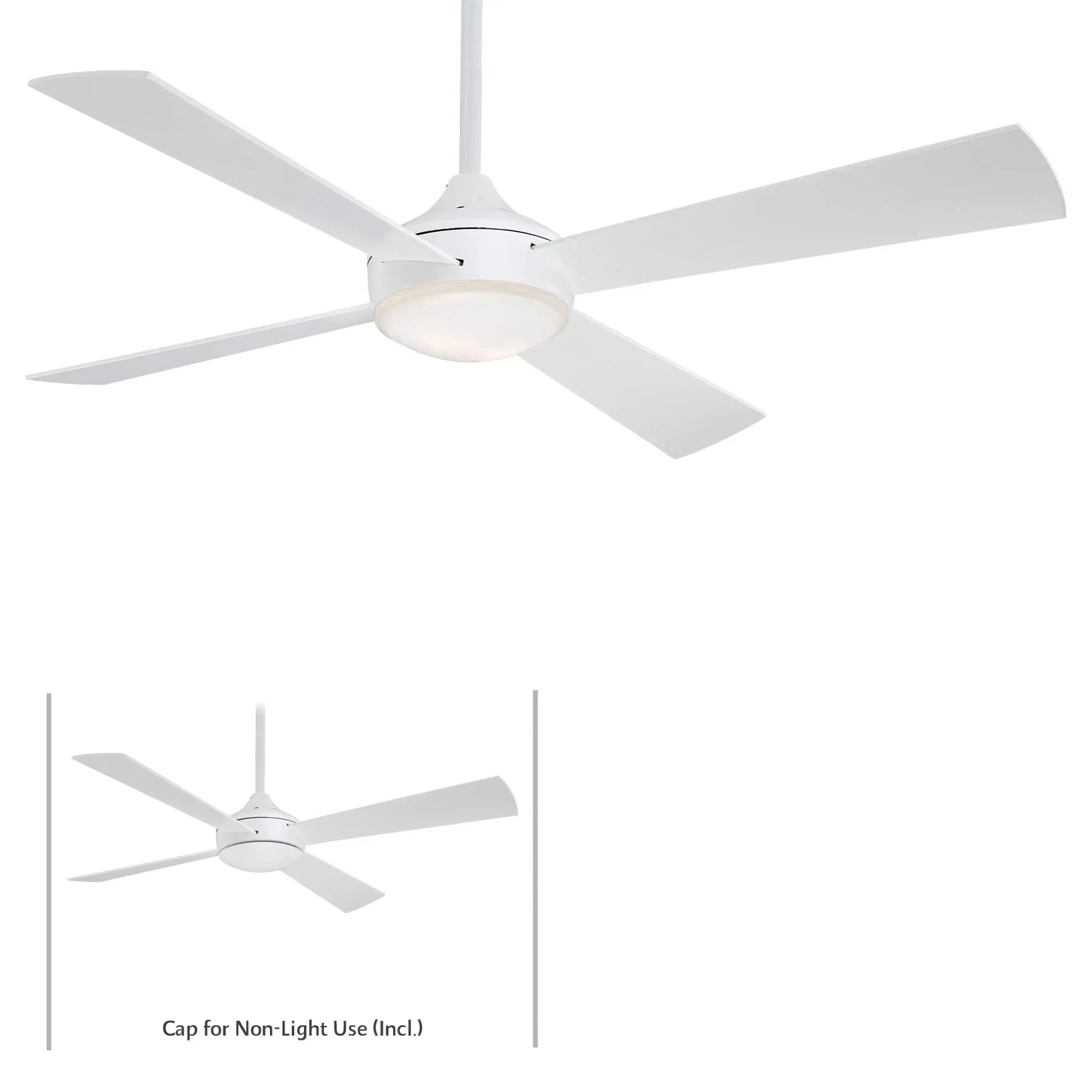 Open Box - MinkaAire F521L-WHF - Ceiling Fans Fans MinkaAireBullseye Deals