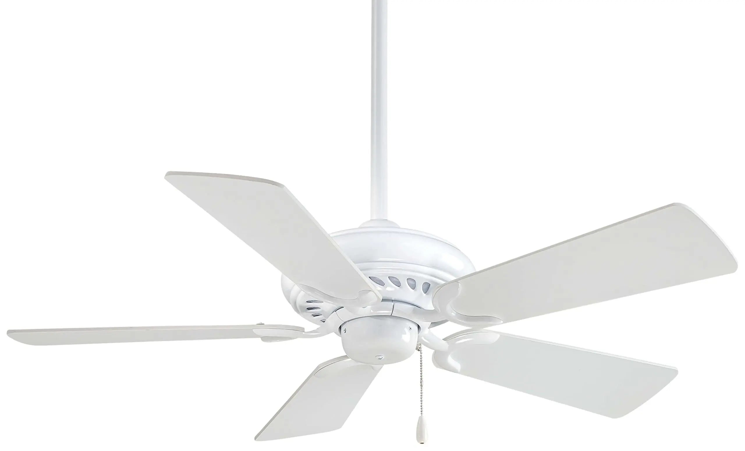 Open Box - MinkaAire F563-WH Supra 44" 5 Blade Ceiling Fan - Blades Included MinkaAireBullseye Deals