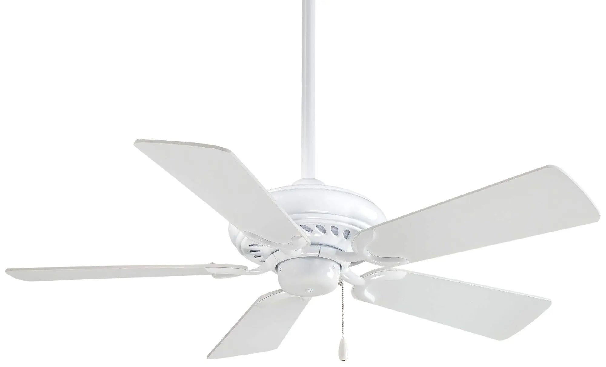 Open Box - MinkaAire F563-WH Supra 44" 5 Blade Ceiling Fan - Blades Included MinkaAireBullseye Deals