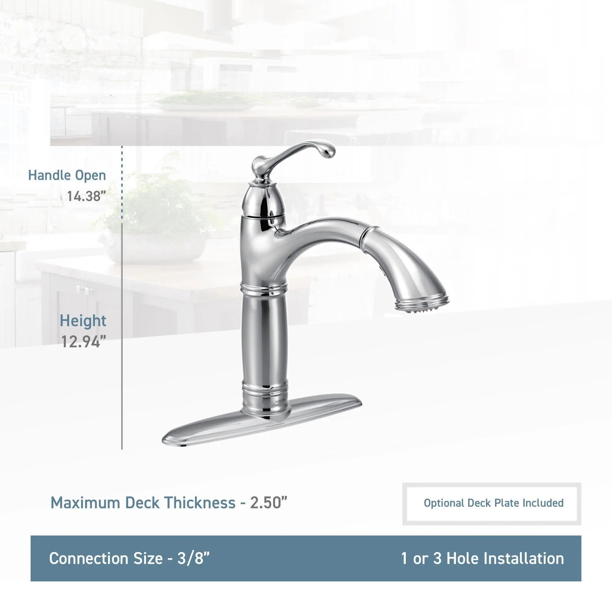 Open Box -  Moen Brantford Spot Resist Stainless One-Handle Pullout Kitchen Faucet MoenBullseye Deals