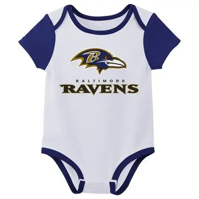 Open Box - NFL Baltimore Ravens Infant Boys' 3pk Bodysuit NFLBullseye Deals