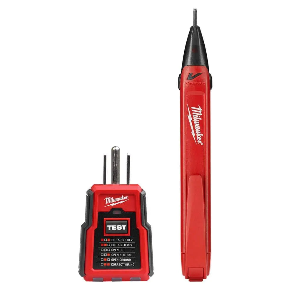 Open Box -  Non-Contact Voltage and GFCI Receptacle Premium Test Kit MilwaukeeBullseye Deals