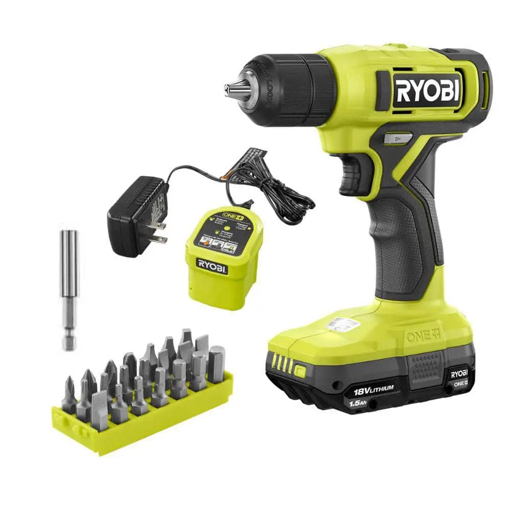 Open Box -  ONE+ 18V Cordless 3/8 in. Drill/Driver Kit with 1.5 Ah Battery and Charger RYOBIBullseye Deals