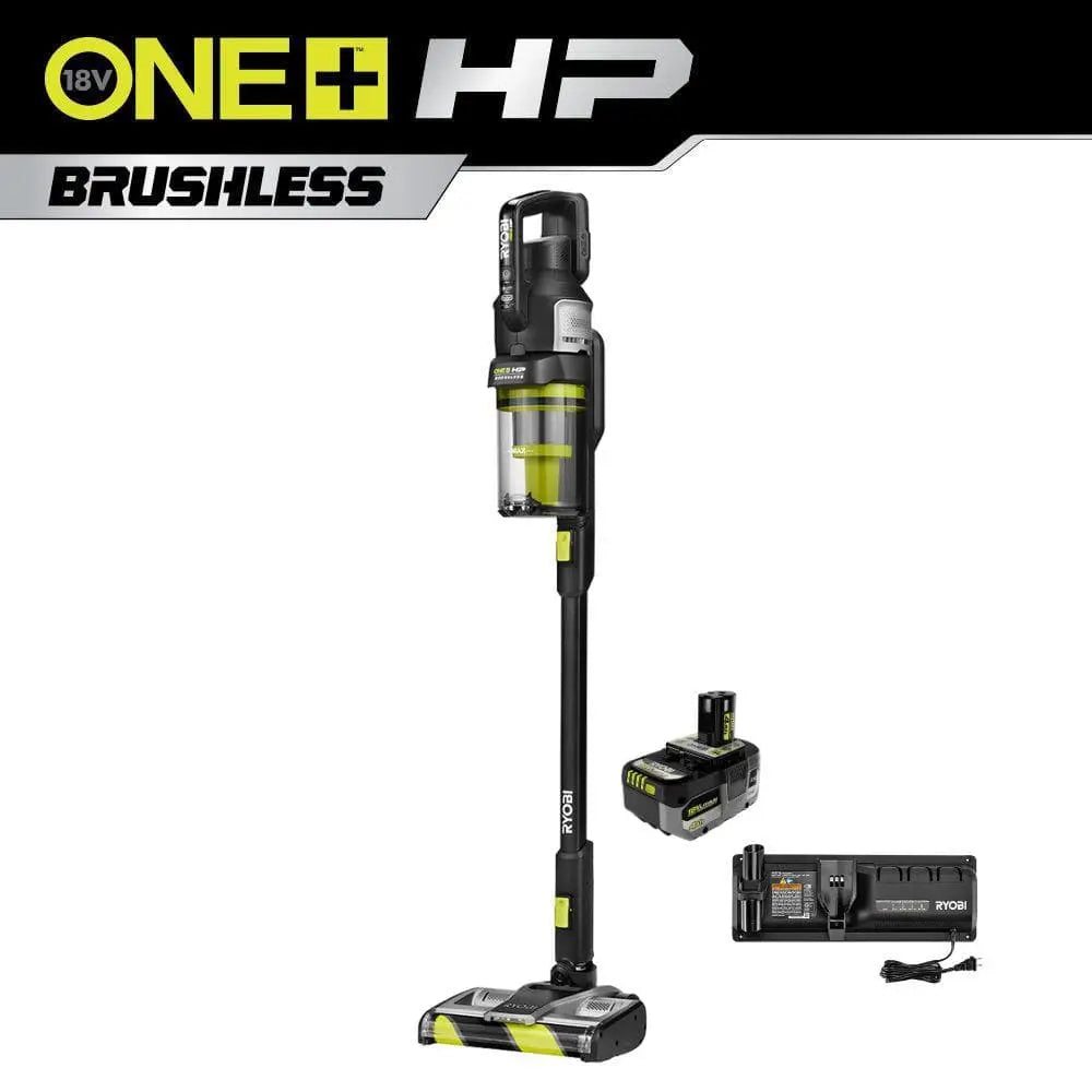 Open Box - ONE+ HP 18V Brushless Cordless Advanced WHISPER Series Stick Vacuum Kit with 4.0 Ah Battery and Charger RYOBIBullseye Deals
