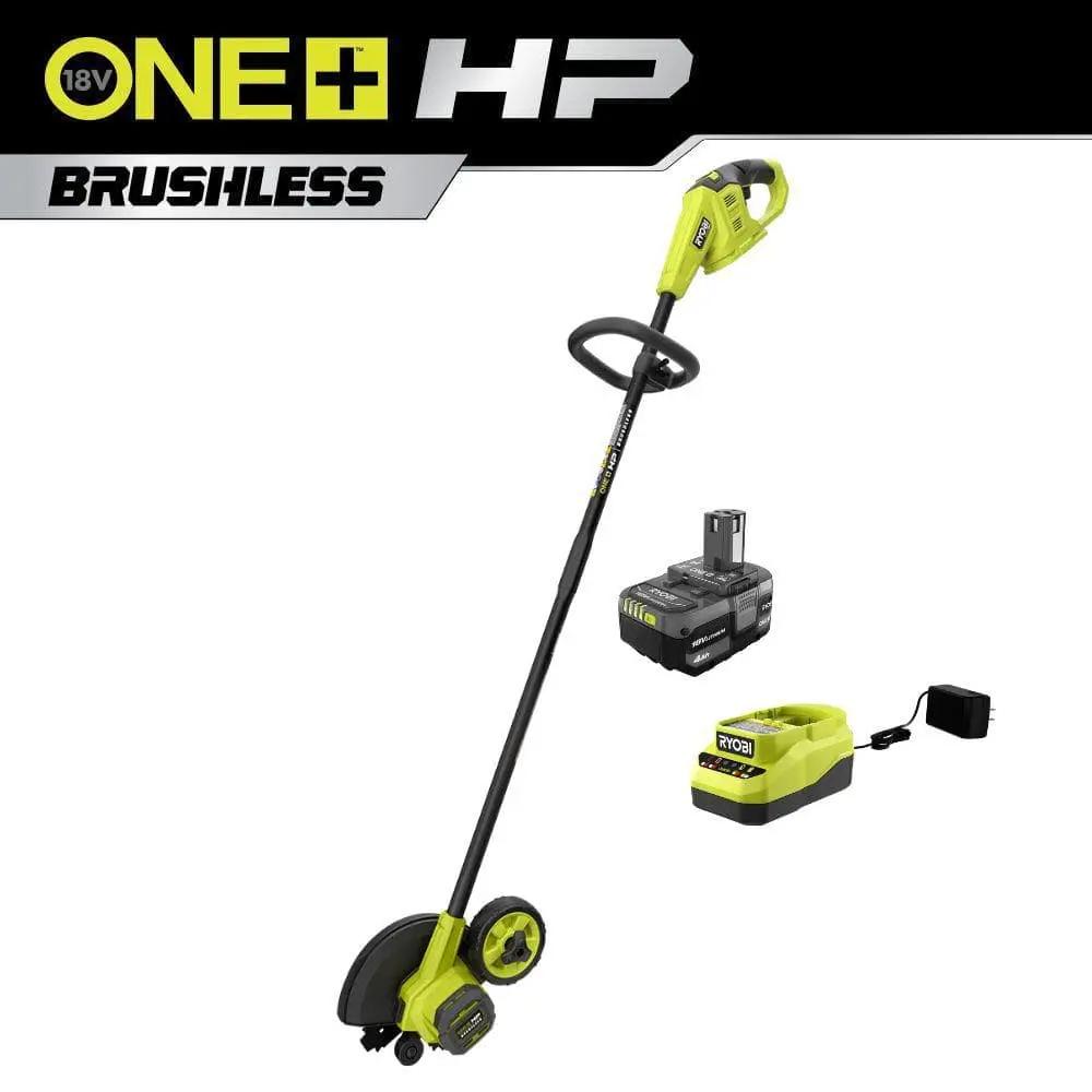 Open Box -  ONE+ HP 18V Brushless Edger with 4.0 Ah Battery and Charger RYOBIBullseye Deals