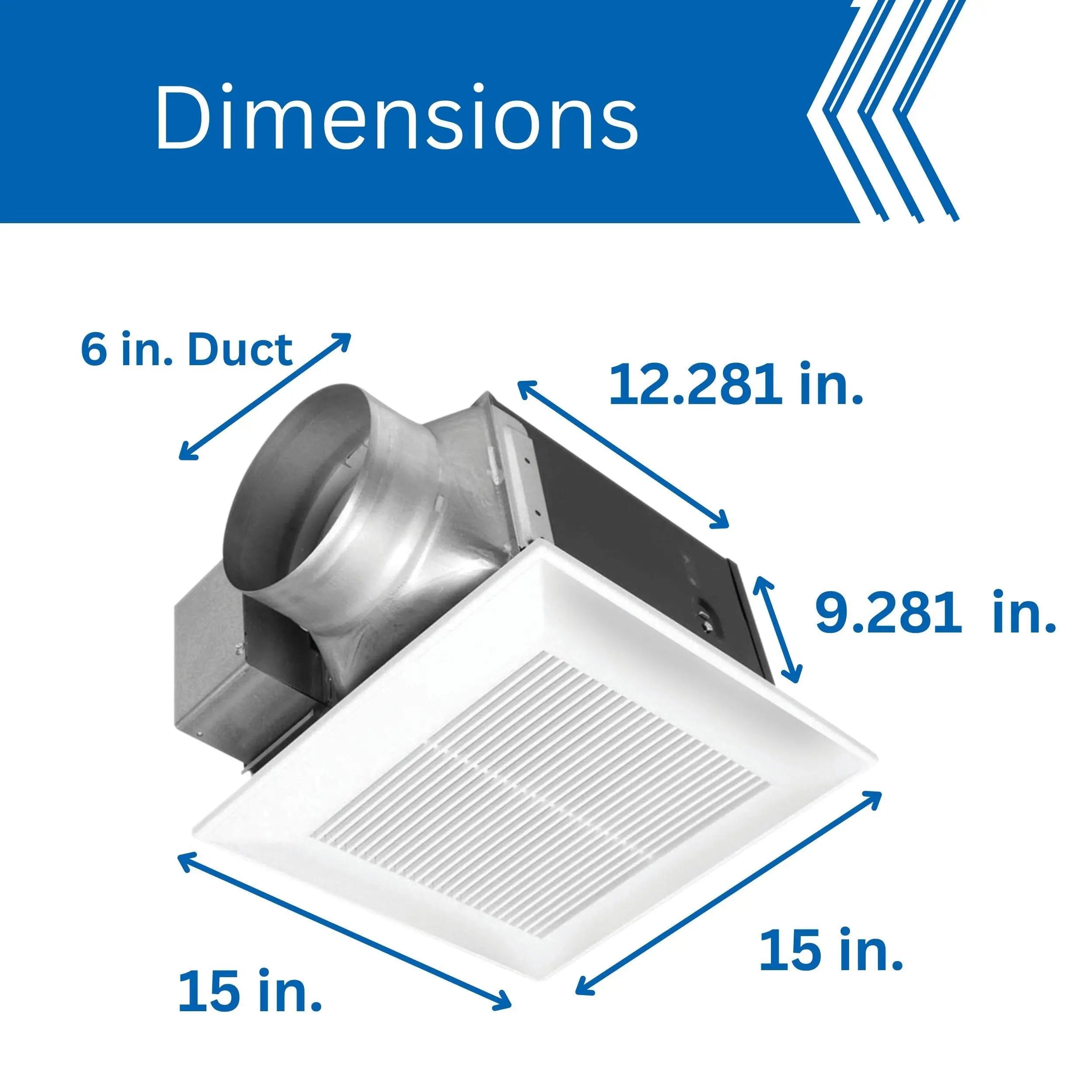 Open Box - Panasonic FV-30VQ3 - Exhaust Fans Ventilation PanasonicBullseye Deals