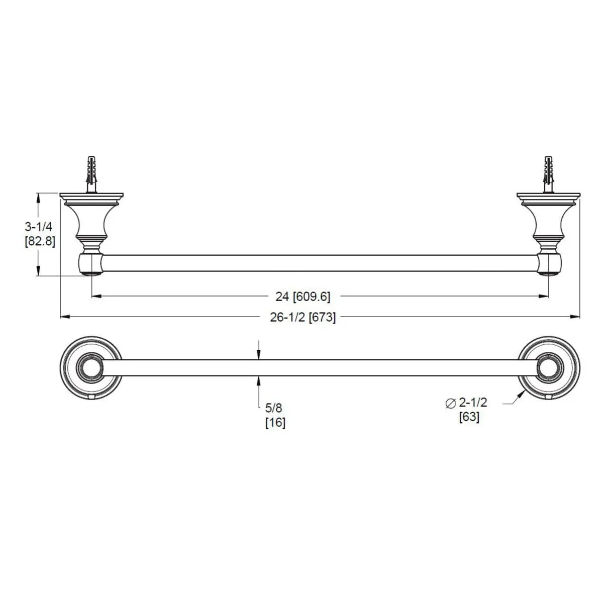 Open Box - Pfister BTB-TB3D - Bathroom Hardware Bathroom Hardware and Accessories PfisterBullseye Deals