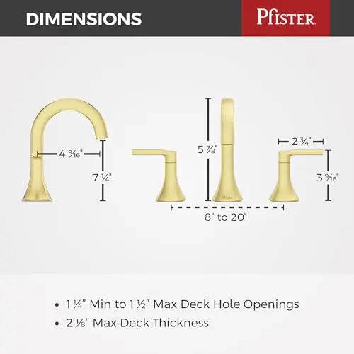 Open Box - Pfister LF-049-VRIBG - Bathroom Sink Faucets Faucet PfisterBullseye Deals