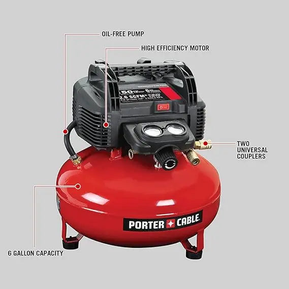 Open Box -  Porter-Cable C2002 Oil-Free UMC Pancake Compressor Porter-CableBullseye Deals