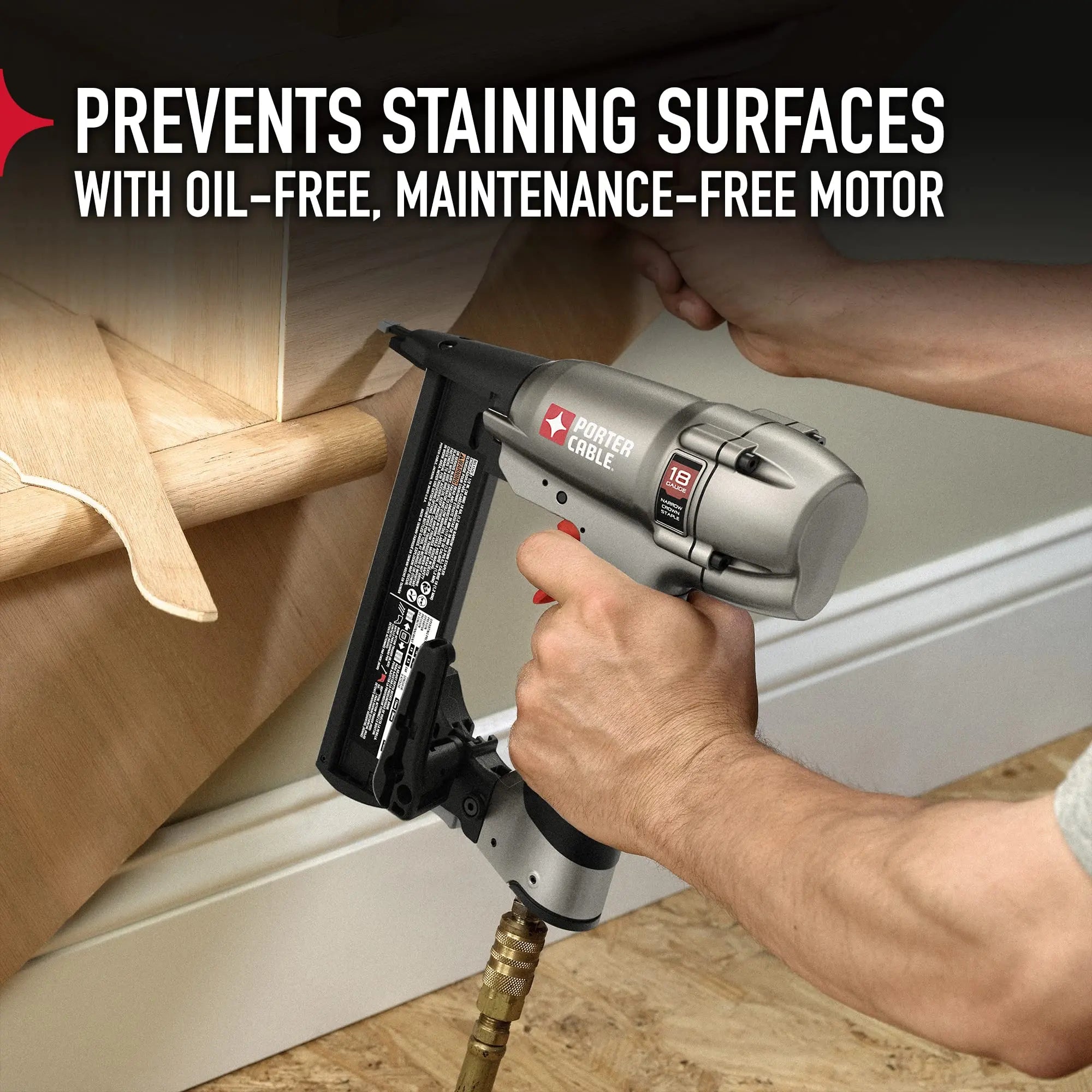 Open Box -  Porter-Cable Pneumatic 18-Gauge 1-1/2 in. Narrow Crown Stapler Kit Porter-CableBullseye Deals