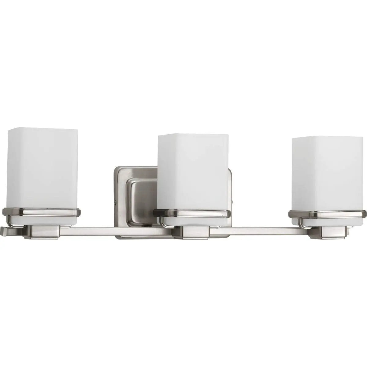 Open Box - Progress Lighting P2195-09 Metric 3 Light 22" Vanity Light with Patterned/Etched ProgressBullseye Deals