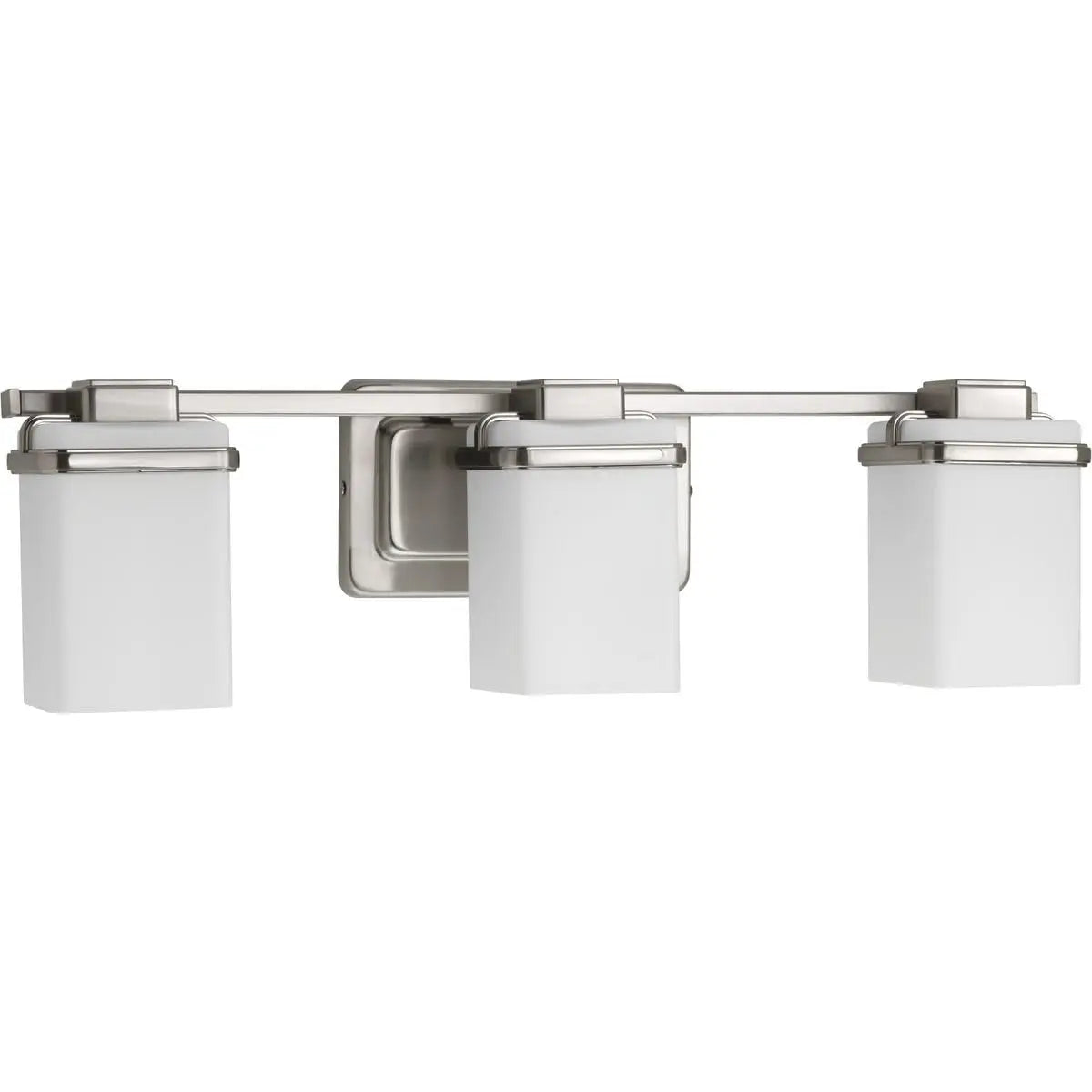 Open Box - Progress Lighting P2195-09 Metric 3 Light 22" Vanity Light with Patterned/Etched ProgressBullseye Deals