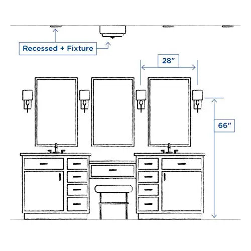 Open Box - Progress Lighting P2195-09 Metric 3 Light 22" Vanity Light with Patterned/Etched ProgressBullseye Deals