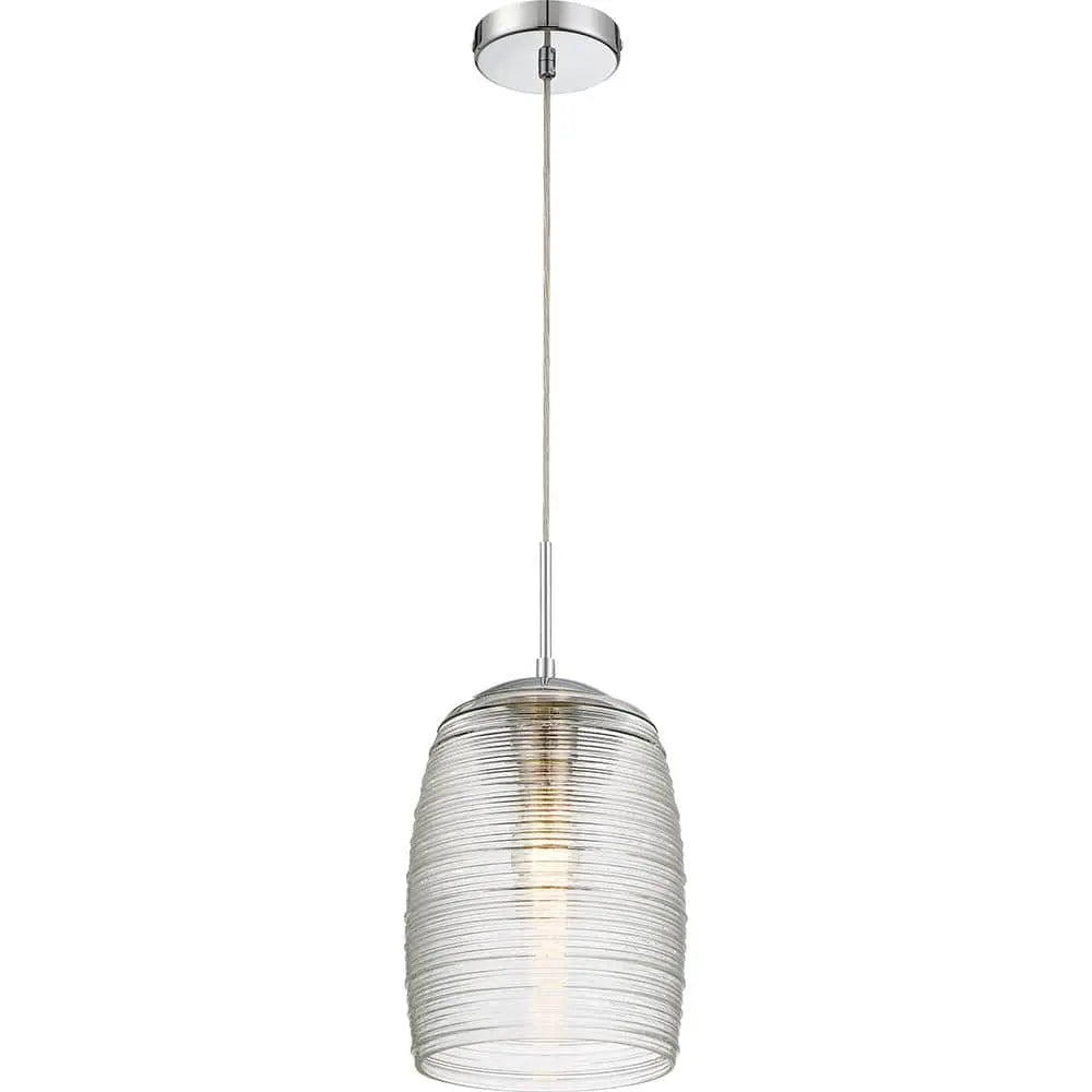 Open Box -  Quoizel Rebound 9  Wide Polished Chrome Modern Mini Pendant - Secondipity