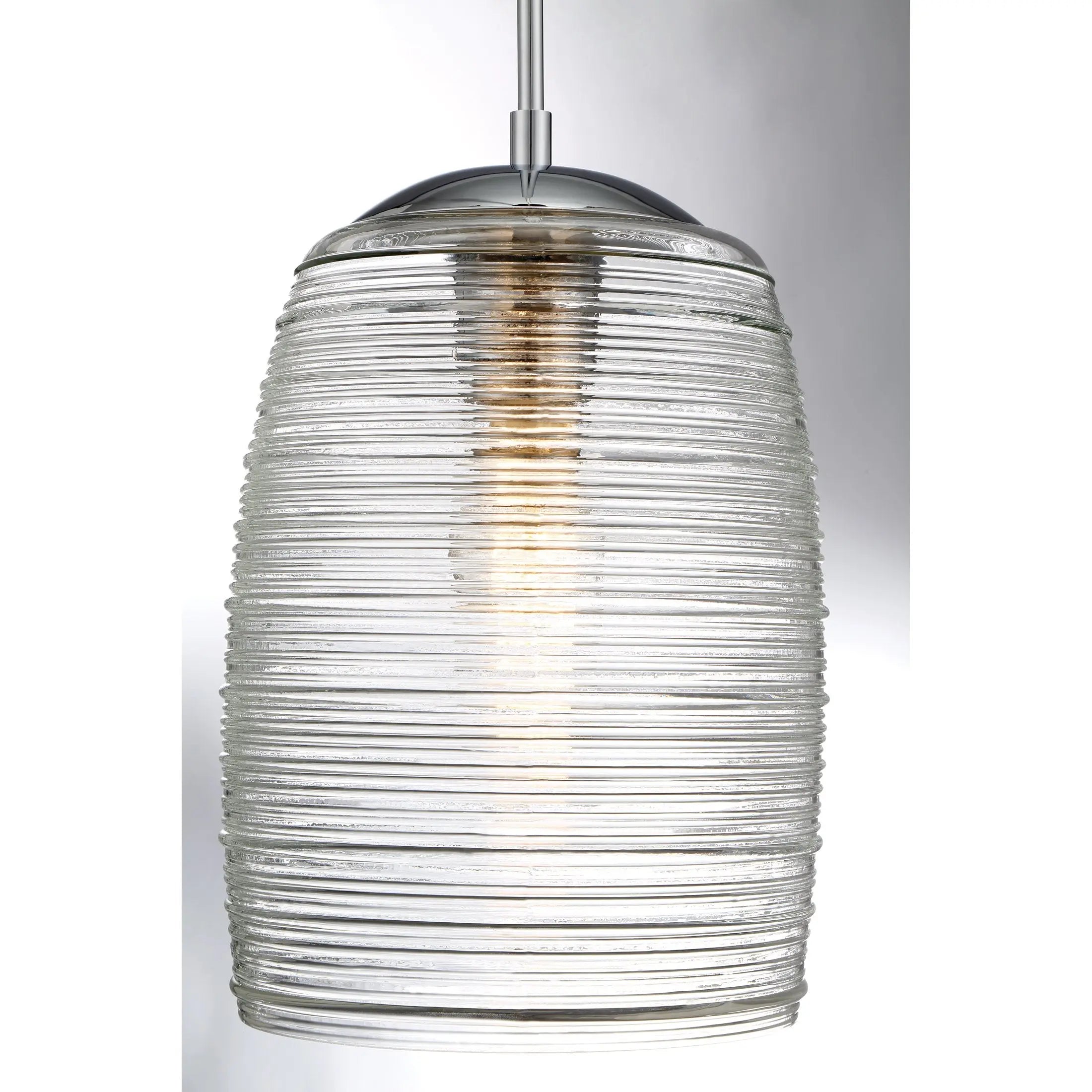 Open Box -  Quoizel Rebound 9  Wide Polished Chrome Modern Mini Pendant QuoizelBullseye Deals
