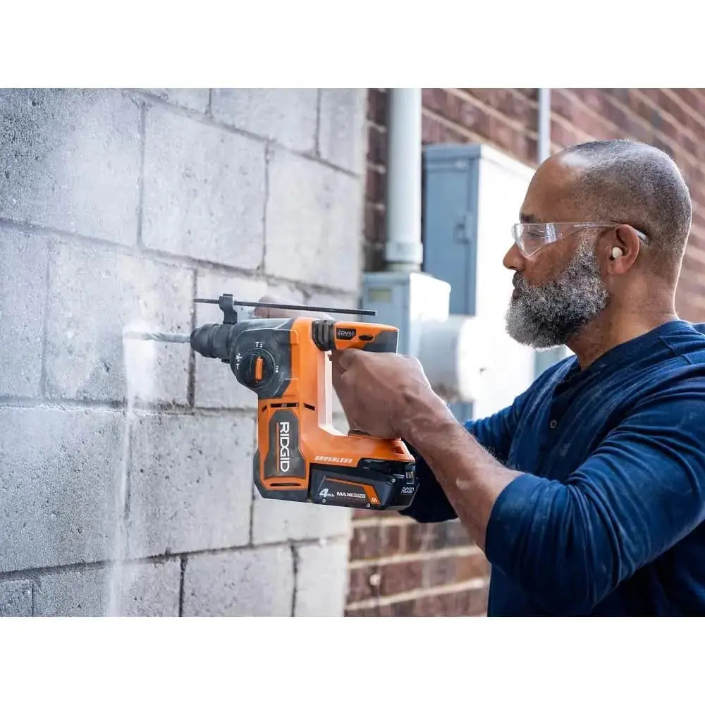 Open Box -  RIDGID 18V Brushless 1-inch SDS-Plus Rotary Hammer (Tool-Only) RIDGIDBullseye Deals