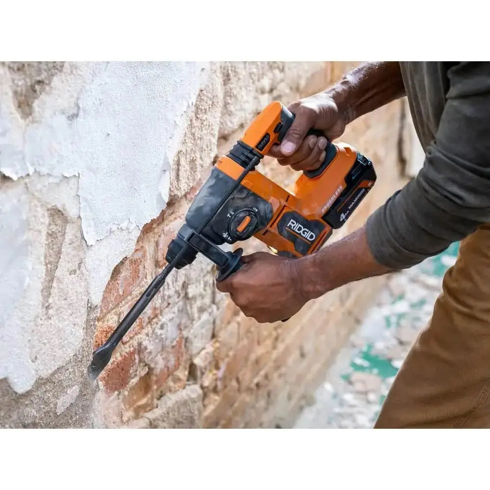 Open Box -  RIDGID 18V Brushless 1-inch SDS-Plus Rotary Hammer (Tool-Only) RIDGIDBullseye Deals