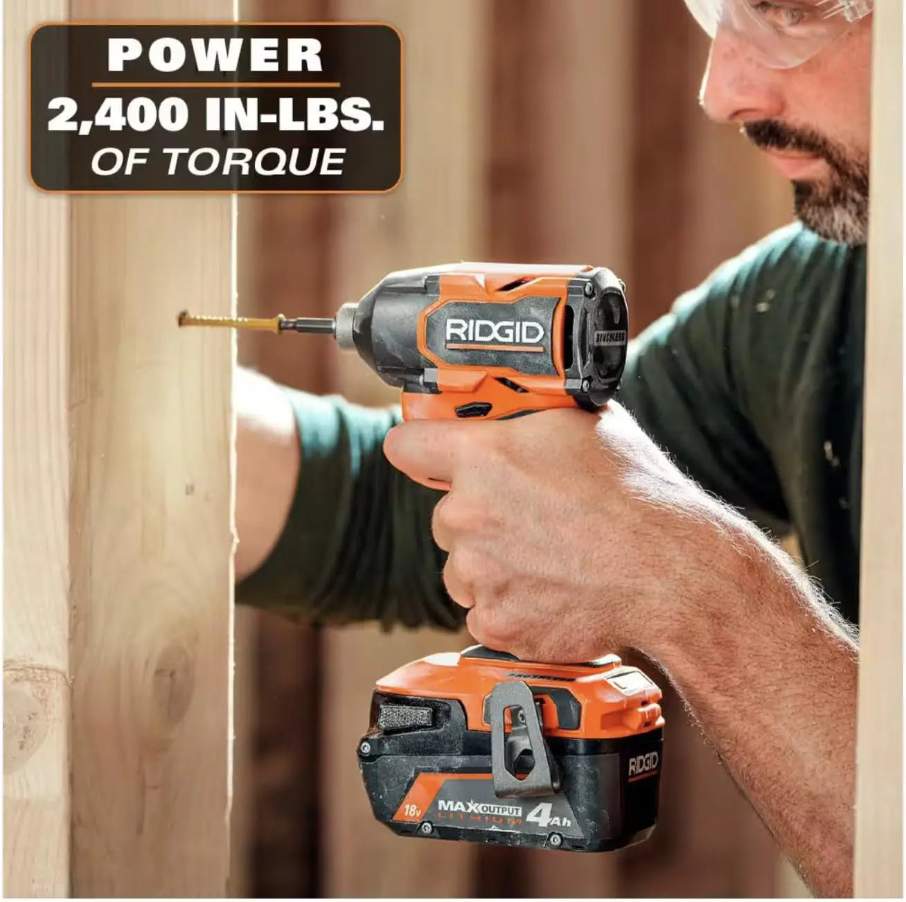 Open Box -  RIDGID 18V Brushless 2-Tool Combo Kit with 6.0 Ah and 4.0 Ah MAX Output Batteries, Charger, and Hard Case RIDGIDBullseye Deals