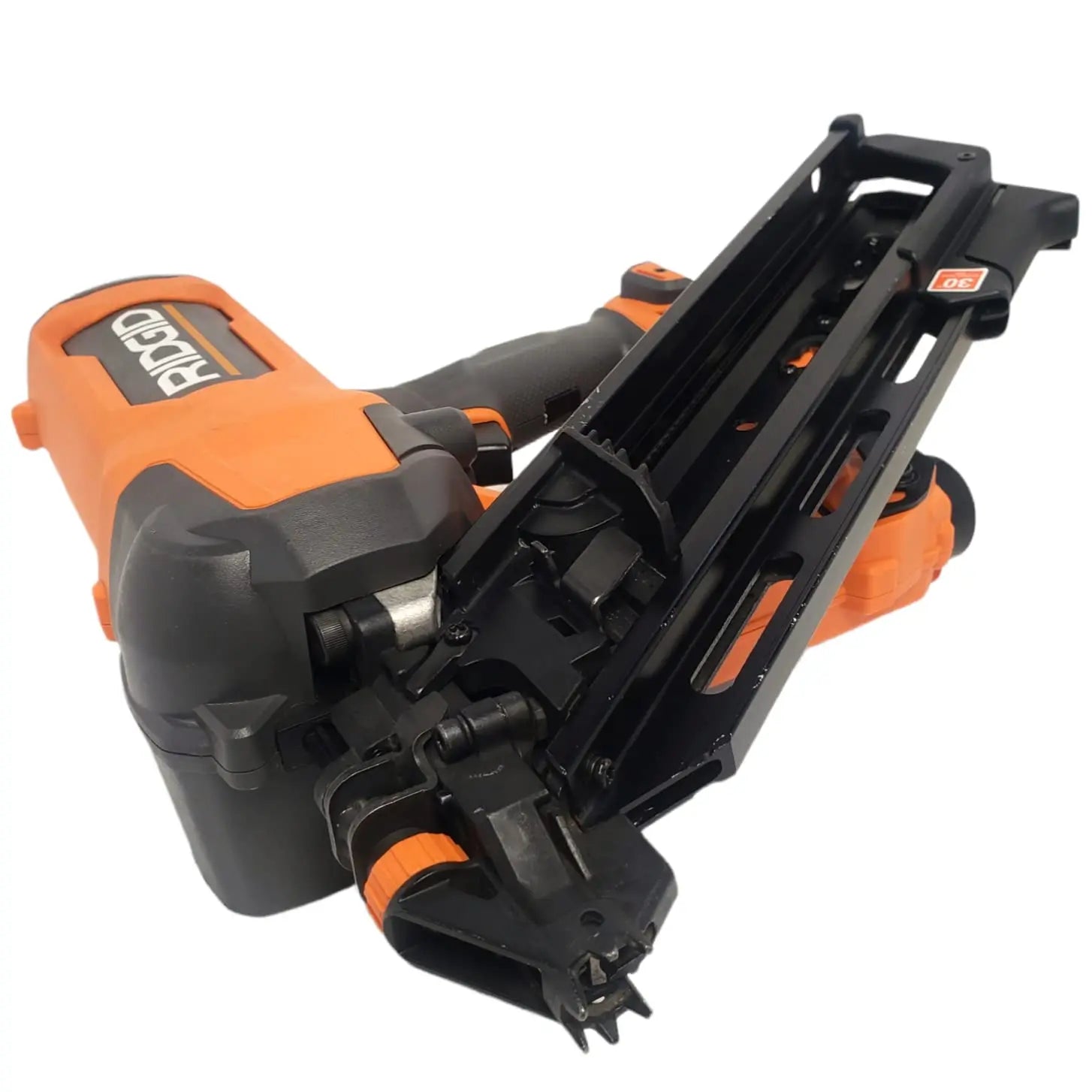 Open Box -  RIDGID 18V Brushless Cordless 30-Degree 3-1/2 in. Framing Nailer (Tool Only) RIDGIDBullseye Deals