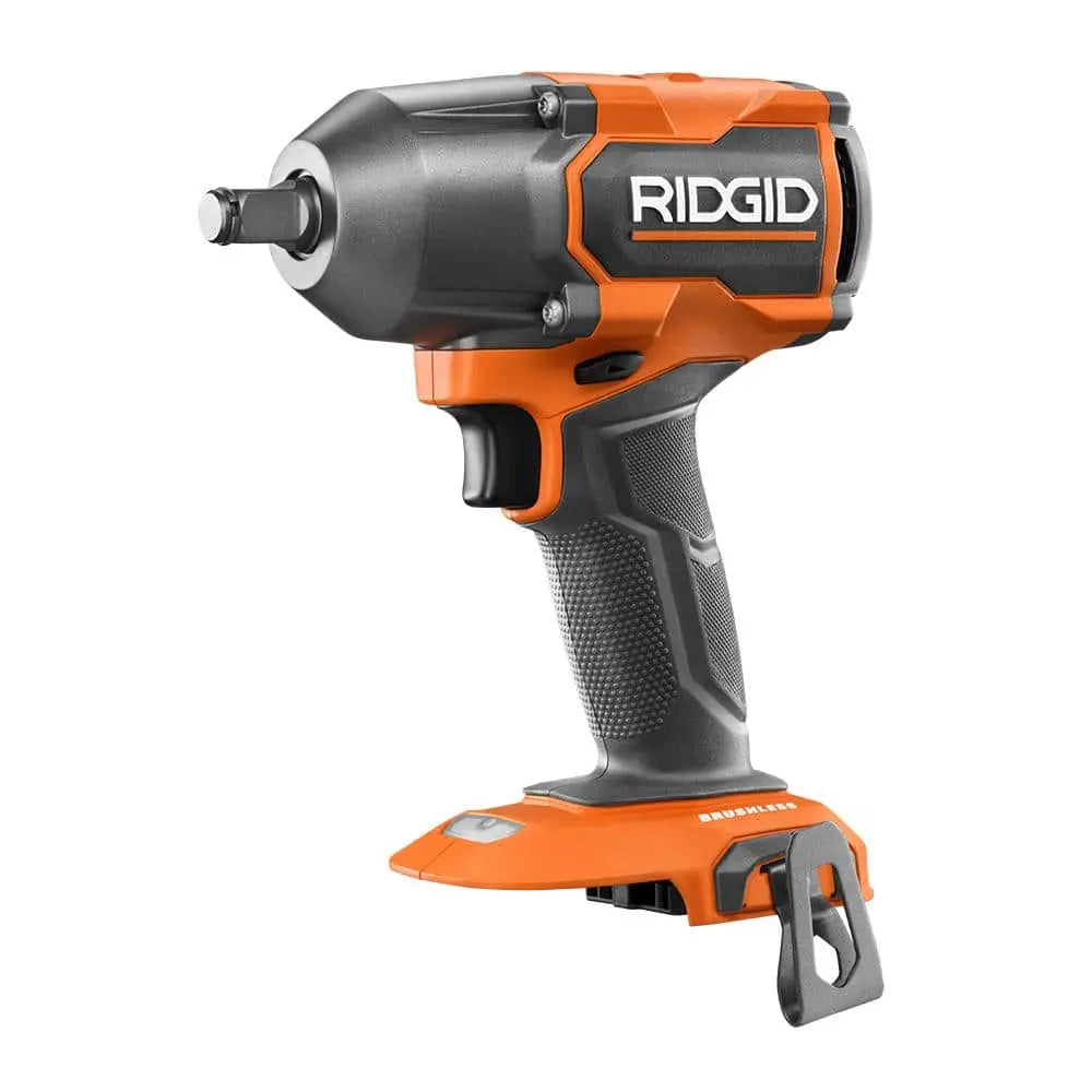 RIDGID 18V Brushless Cordless 4-Mode 1/2 in. Mid-Torque Impact Wrench with Friction Ring (Tool Only) RIDGIDBullseye Deals