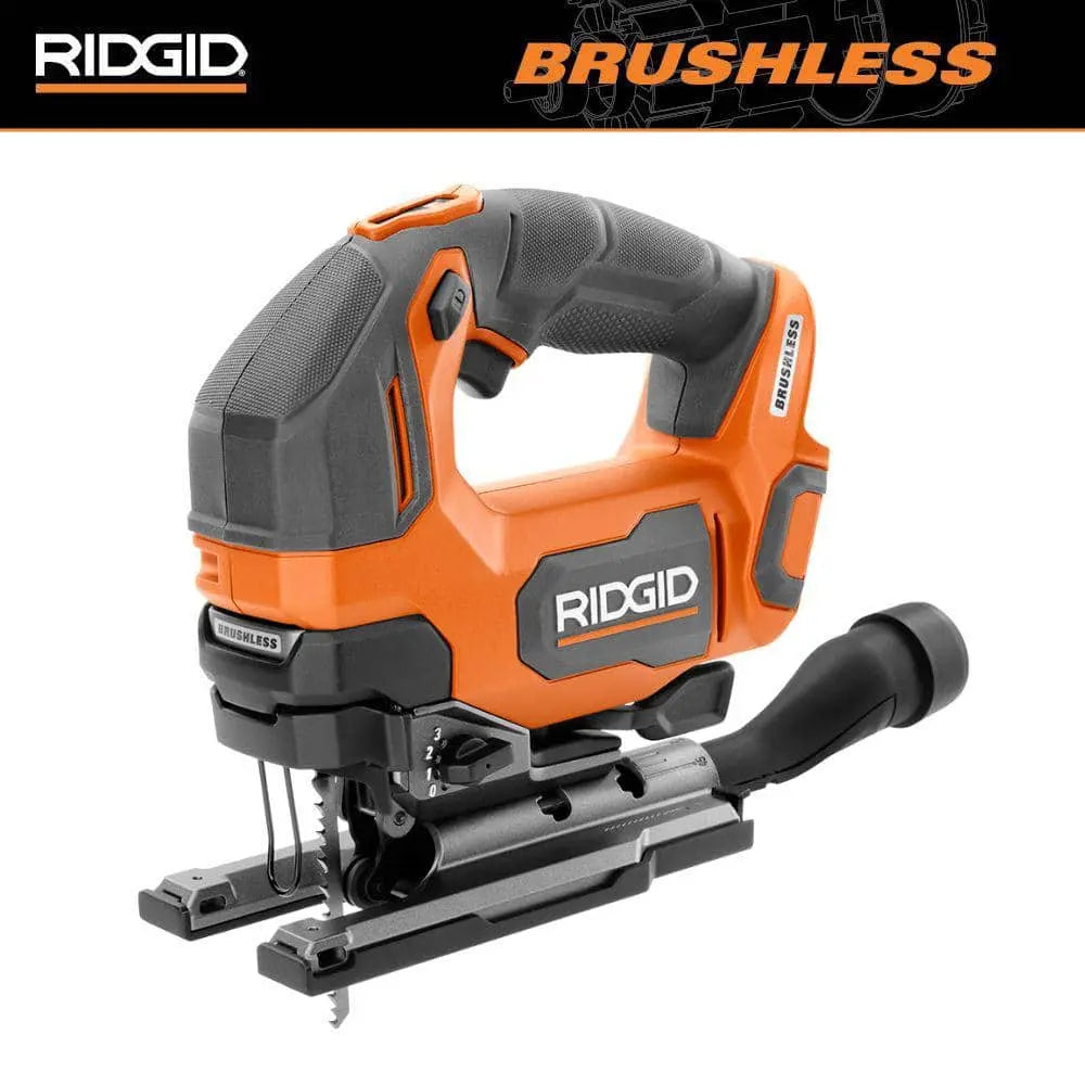 Open Box -  RIDGID 18V Brushless Cordless Jig Saw (Tool Only) RIDGIDBullseye Deals