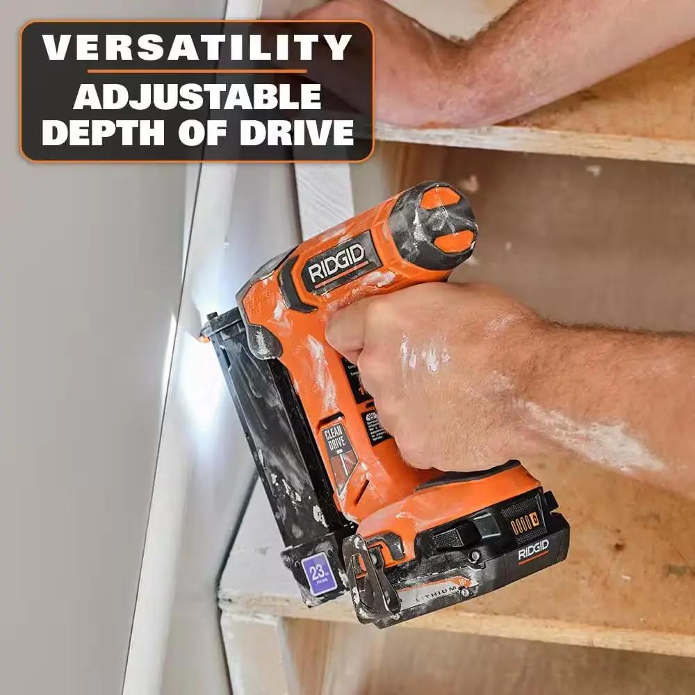 Open Box -  RIDGID 18V Cordless 23-Gauge 1-3/8 in. Headless Pin Nailer (Tool Only) RIDGIDBullseye Deals