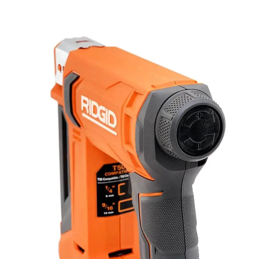 Open Box -  RIDGID 18V Cordless 3/8-inch Crown Stapler (Tool-Only) - Secondipity