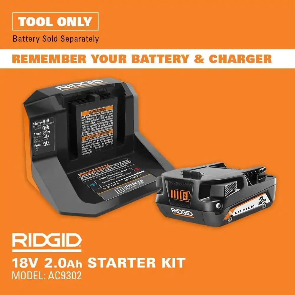 Open Box -  RIDGID 18V Cordless 3/8-inch Crown Stapler (Tool-Only) - Secondipity