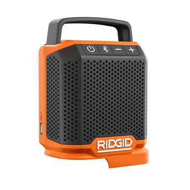 Open Box -  RIDGID 18V Cordless Bluetooth Speaker (Tool Only) RIDGIDBullseye Deals