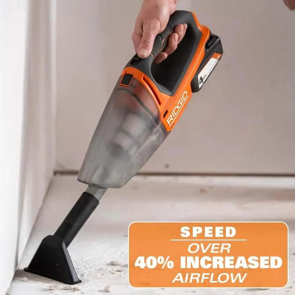 Open Box -  RIDGID 18V Cordless Hand Vacuum Kit with 2.0 Ah Battery and Charger RIDGIDBullseye Deals