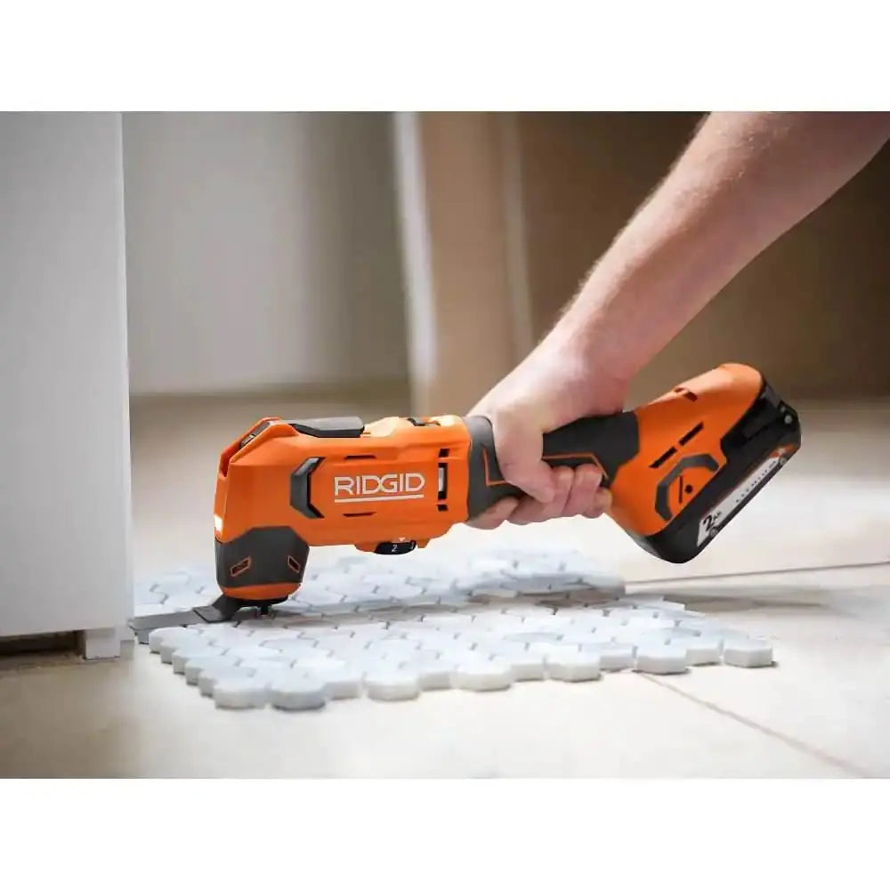 Open Box -  RIDGID 18V Cordless Oscillating Multi-Tool with 2.0 Ah Battery and Charger RIDGIDBullseye Deals