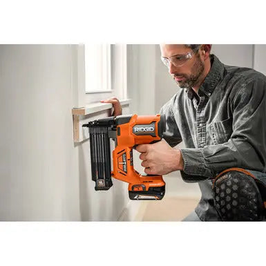 Open Box -  RIDGID 18V Lithium-Ion Brushless Cordless 18-Gauge 2-1/8 in. Brad Nailer (Tool Only) with CLEAN DRIVE Technology RIDGIDBullseye Deals