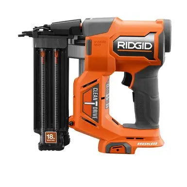 Open Box -  RIDGID 18V Lithium-Ion Brushless Cordless 18-Gauge 2-1/8 in. Brad Nailer (Tool Only) with CLEAN DRIVE Technology RIDGIDBullseye Deals