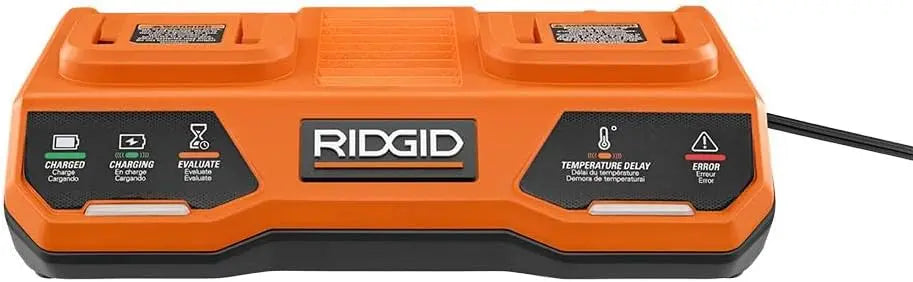 Open Box - RIDGID 18V Lithium-Ion Dual Port Parallel Charger (Tool Only) RIDGIDBullseye Deals
