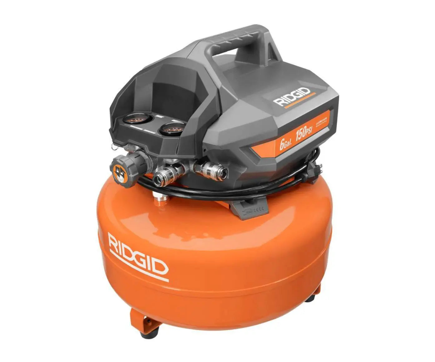 Open Box -  RIDGID 6 Gal. Electric Pancake Air Compressor and 18-Gauge 2-1/8 in. Brad Nailer RIDGIDBullseye Deals
