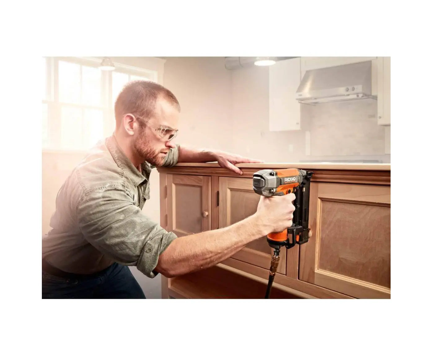 Open Box -  RIDGID 6 Gal. Electric Pancake Air Compressor and 18-Gauge 2-1/8 in. Brad Nailer RIDGIDBullseye Deals