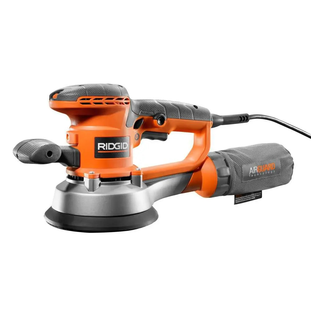 Open Box -  RIDGID 6 in. Variable-Speed Dual Random Orbital Sander with AIRGUARD Technology RIDGIDBullseye Deals